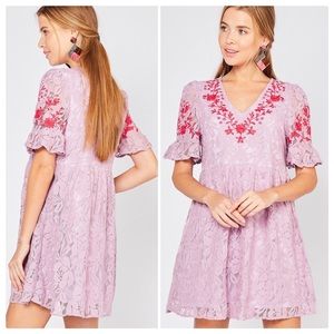 Entro Oh so Sweet Lace Baby Doll Dress